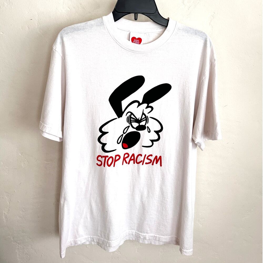 Girls Don't Cry Verdy Stop Racism Tee 2020 Limited Release White Size Large